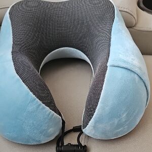 Blue and Black Travel Neck Pillow